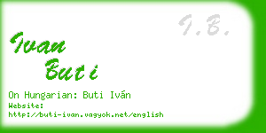 ivan buti business card